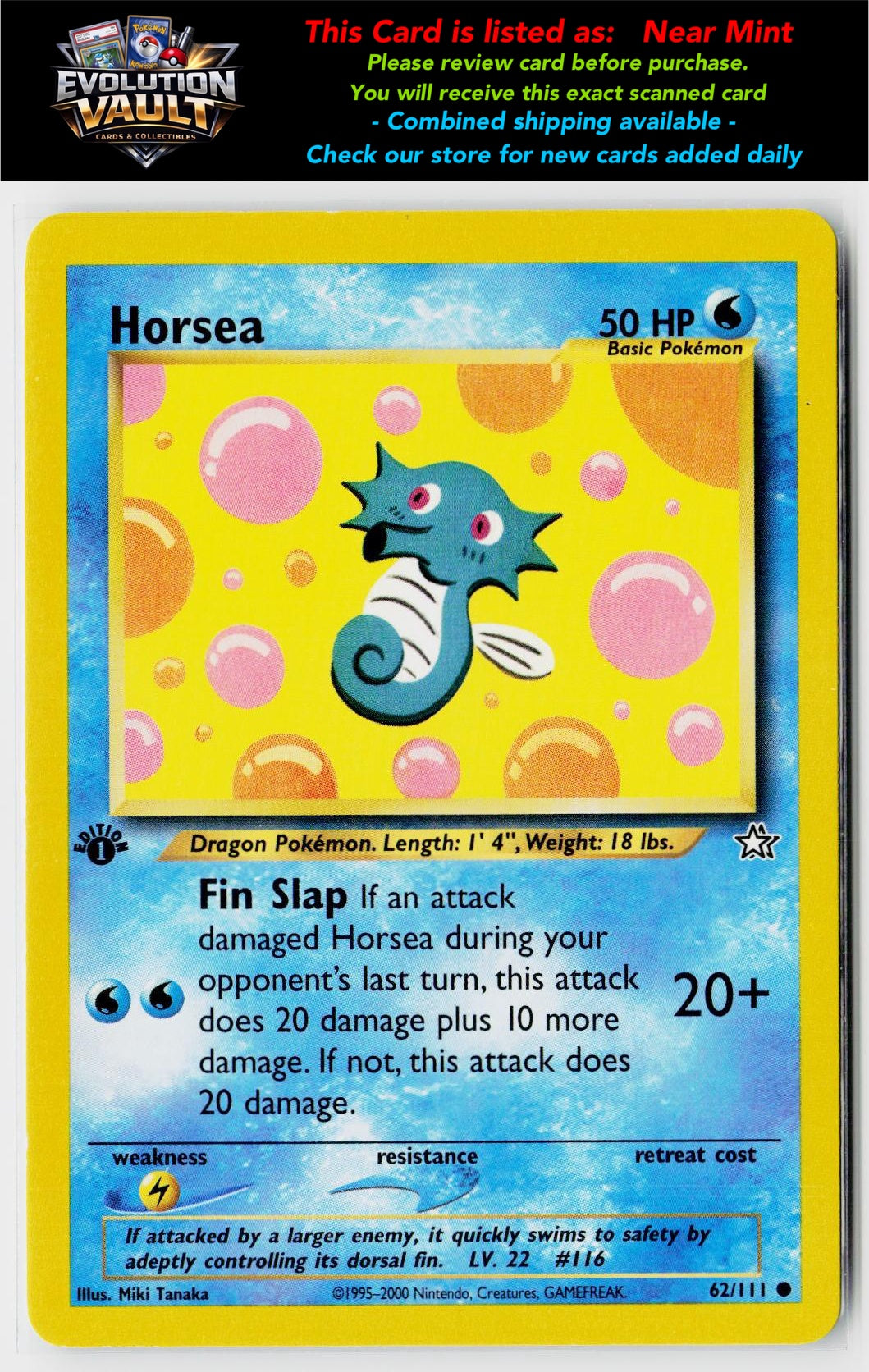 Neo Genesis #062/111 Horsea (1st Edition)