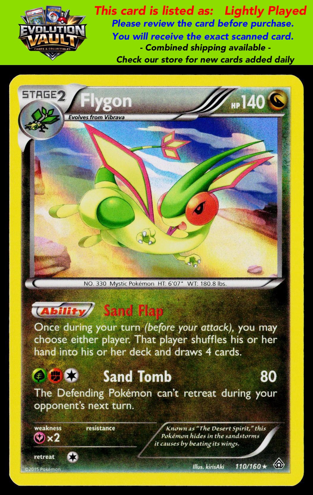 XY - Primal Clash #110/160 Flygon (LP)