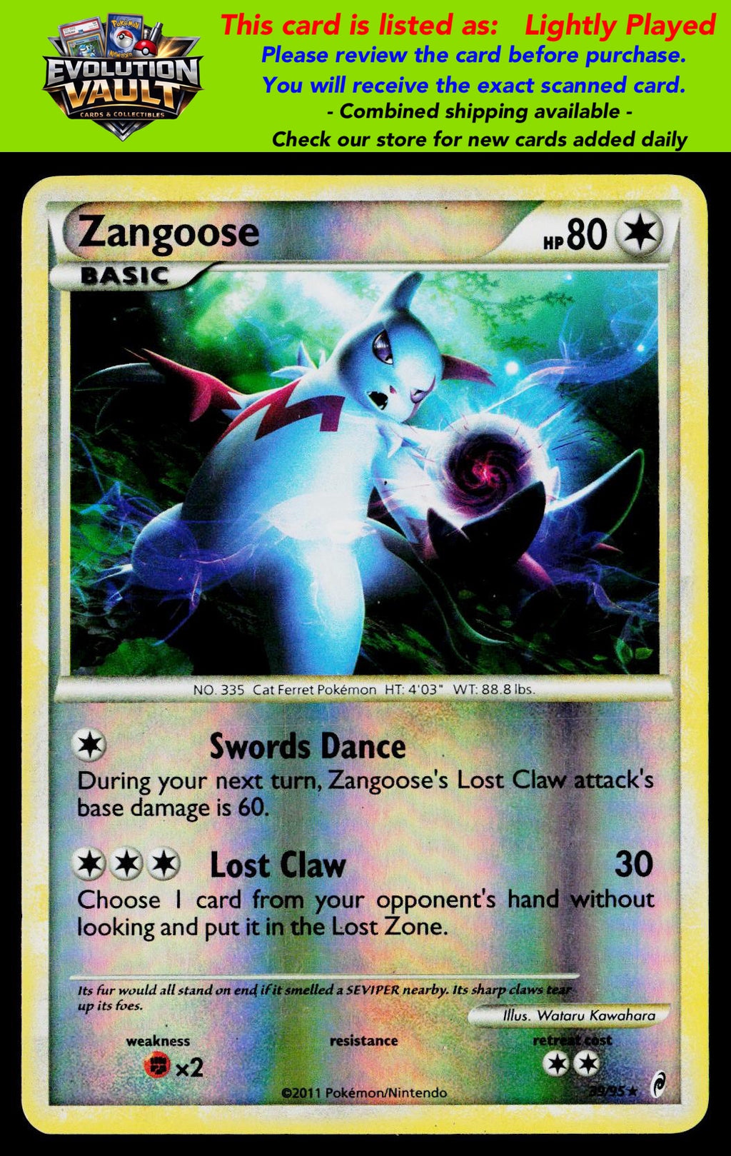 Call of Legends #39/95 Zangoose (LP)