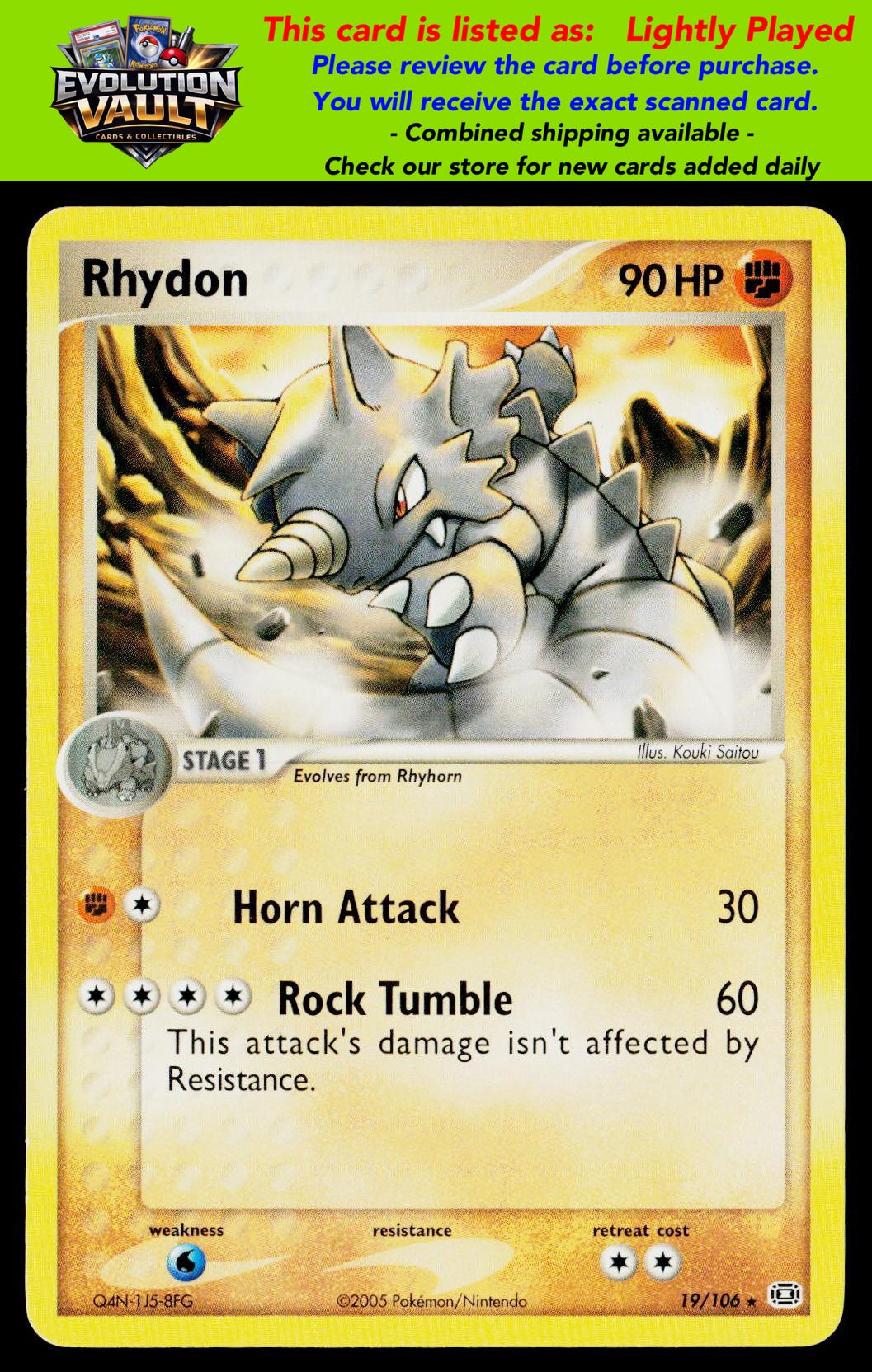 Emerald #19/106 Rhydon (LP)