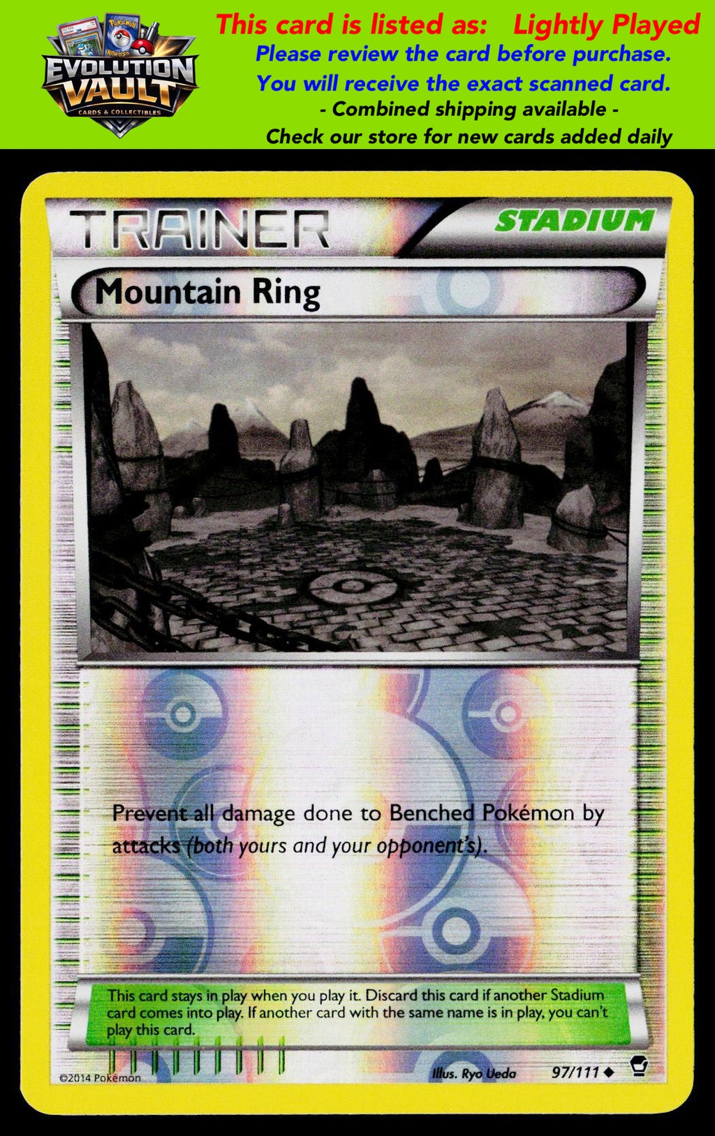 XY - Furious Fists #97/111 Mountain Ring Reverse Holo (LP)