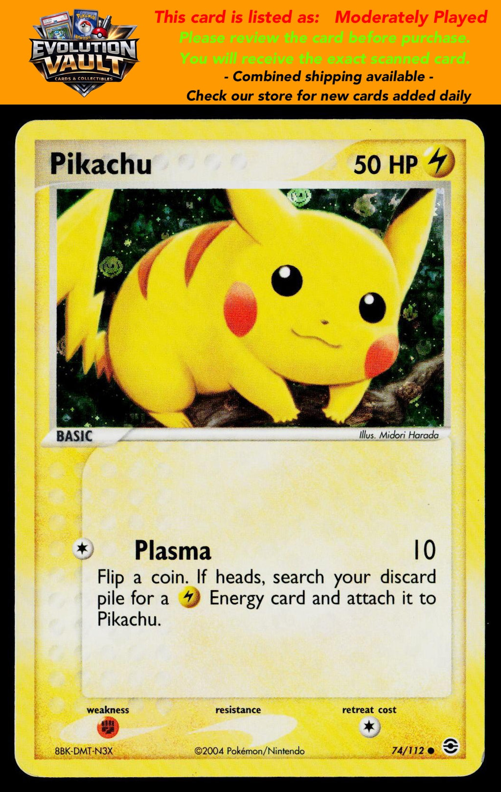 FireRed & LeafGreen #74/112 Pikachu (MP)