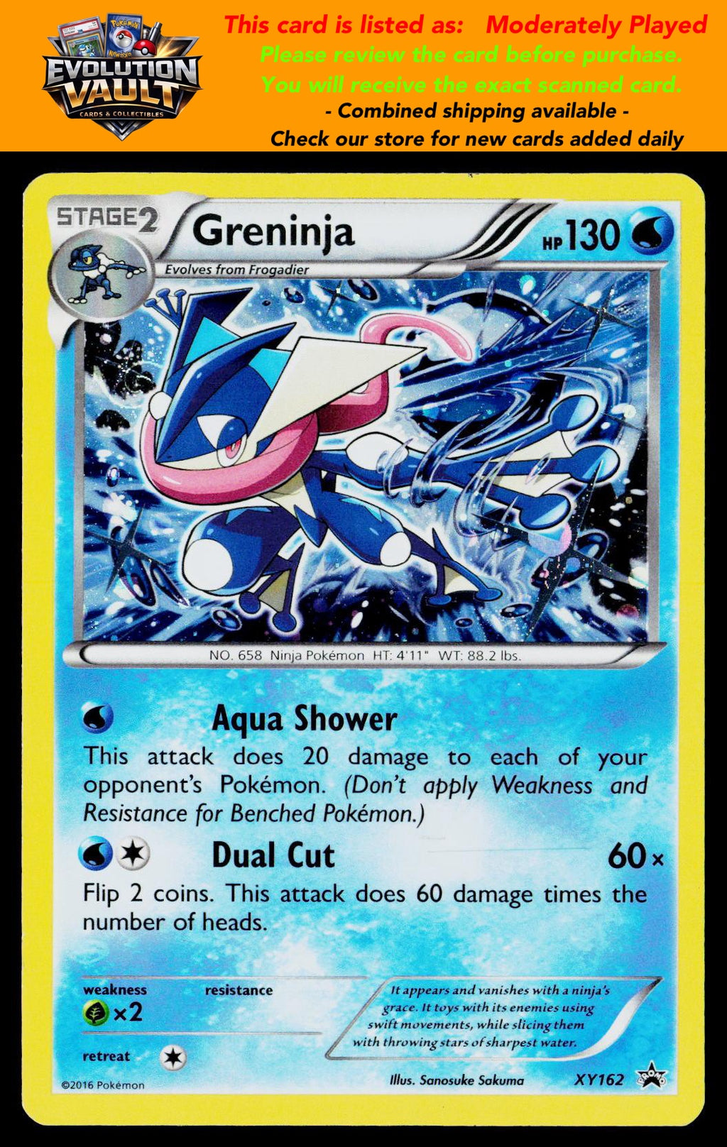 XY Promos #XY162 Greninja (MP)