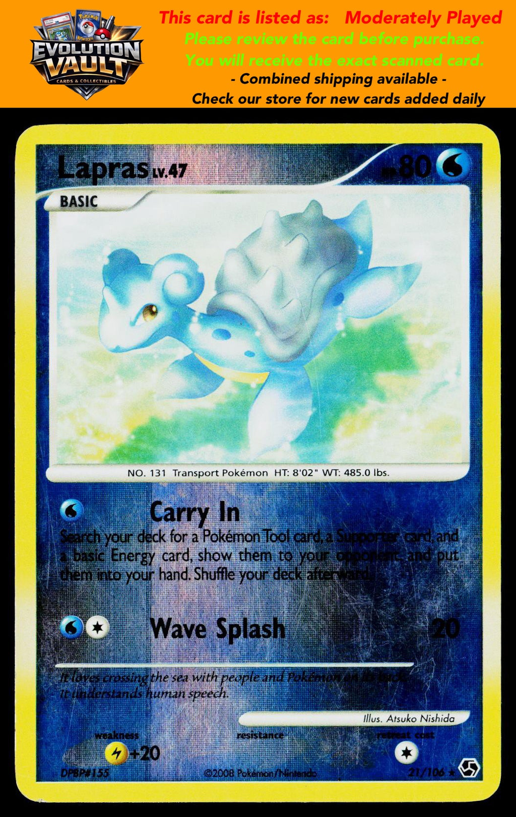 Great Encounters #21/106 Lapras (MP)