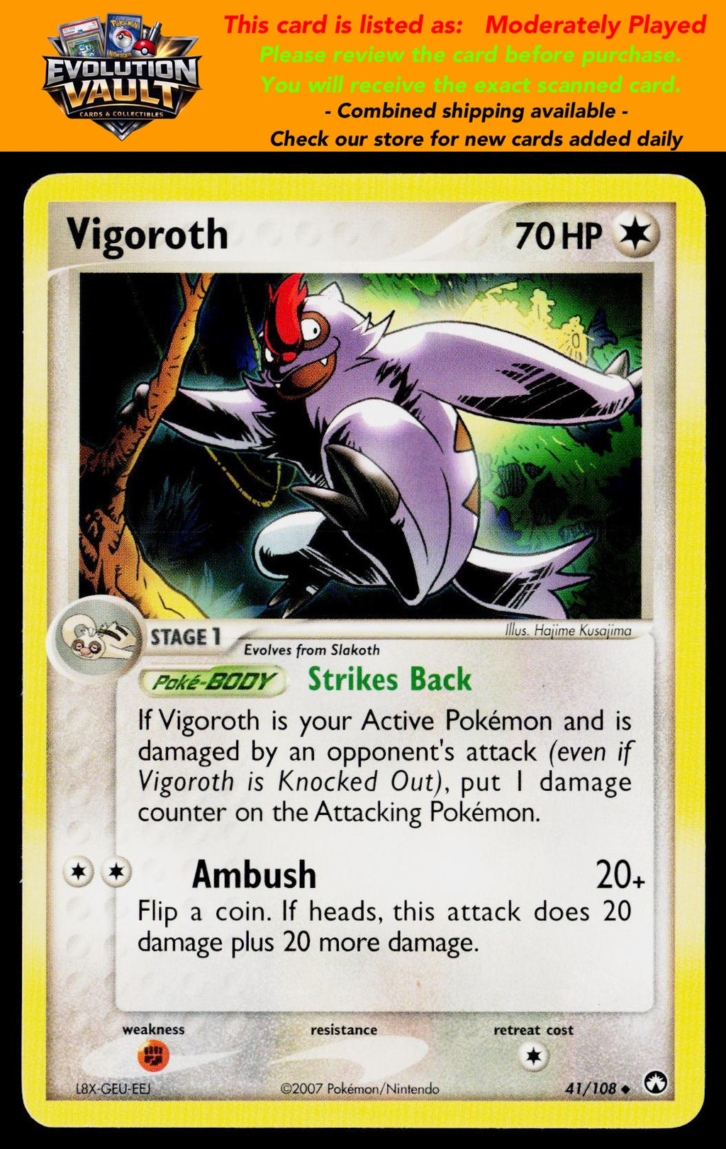 Power Keepers #41/108 Vigoroth (MP)