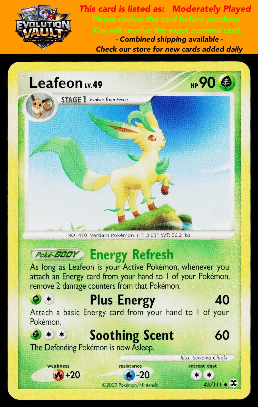 Rising Rivals #45/111 Leafeon (MP)