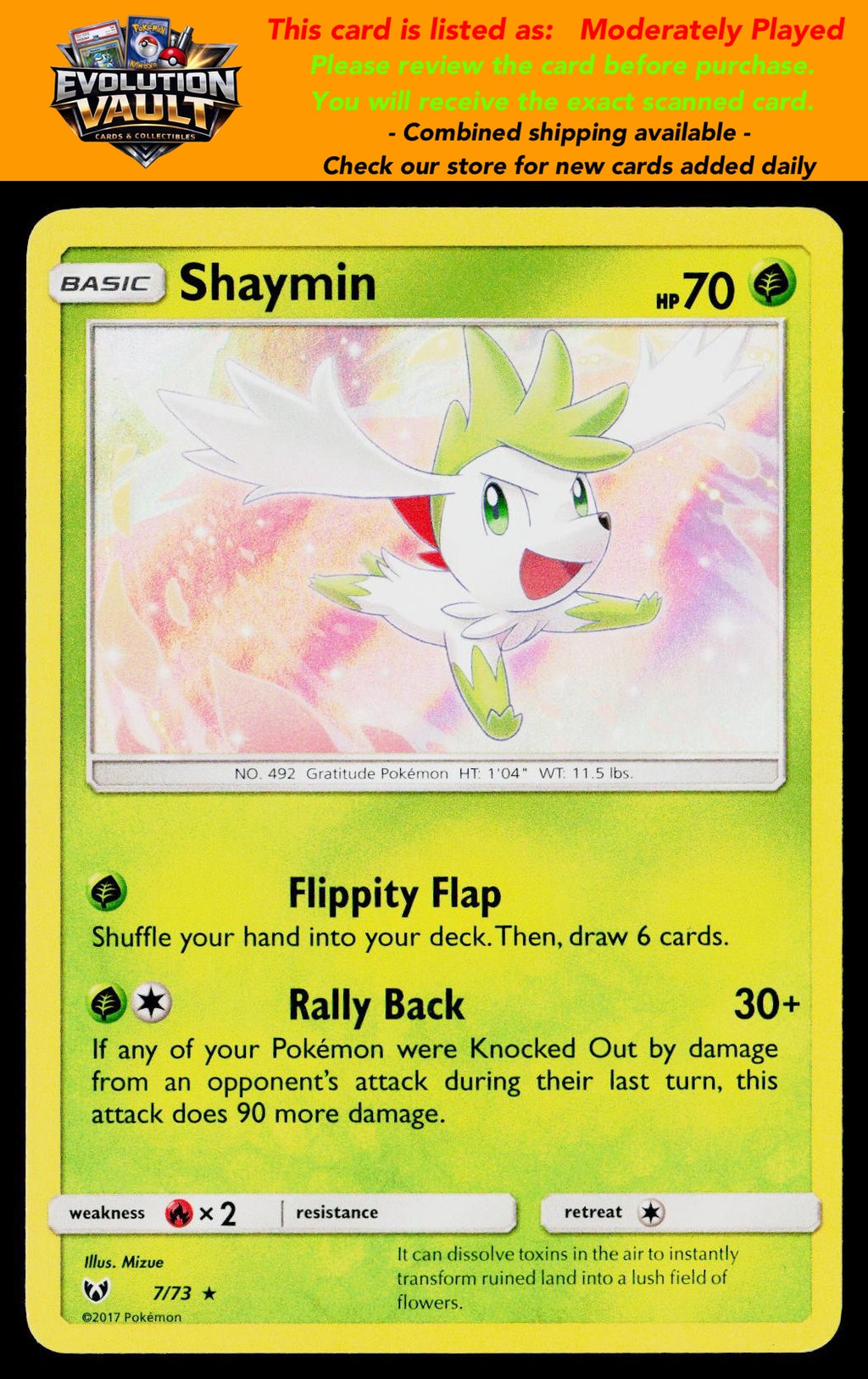 Shining Legends #7/73 Shaymin (MP)