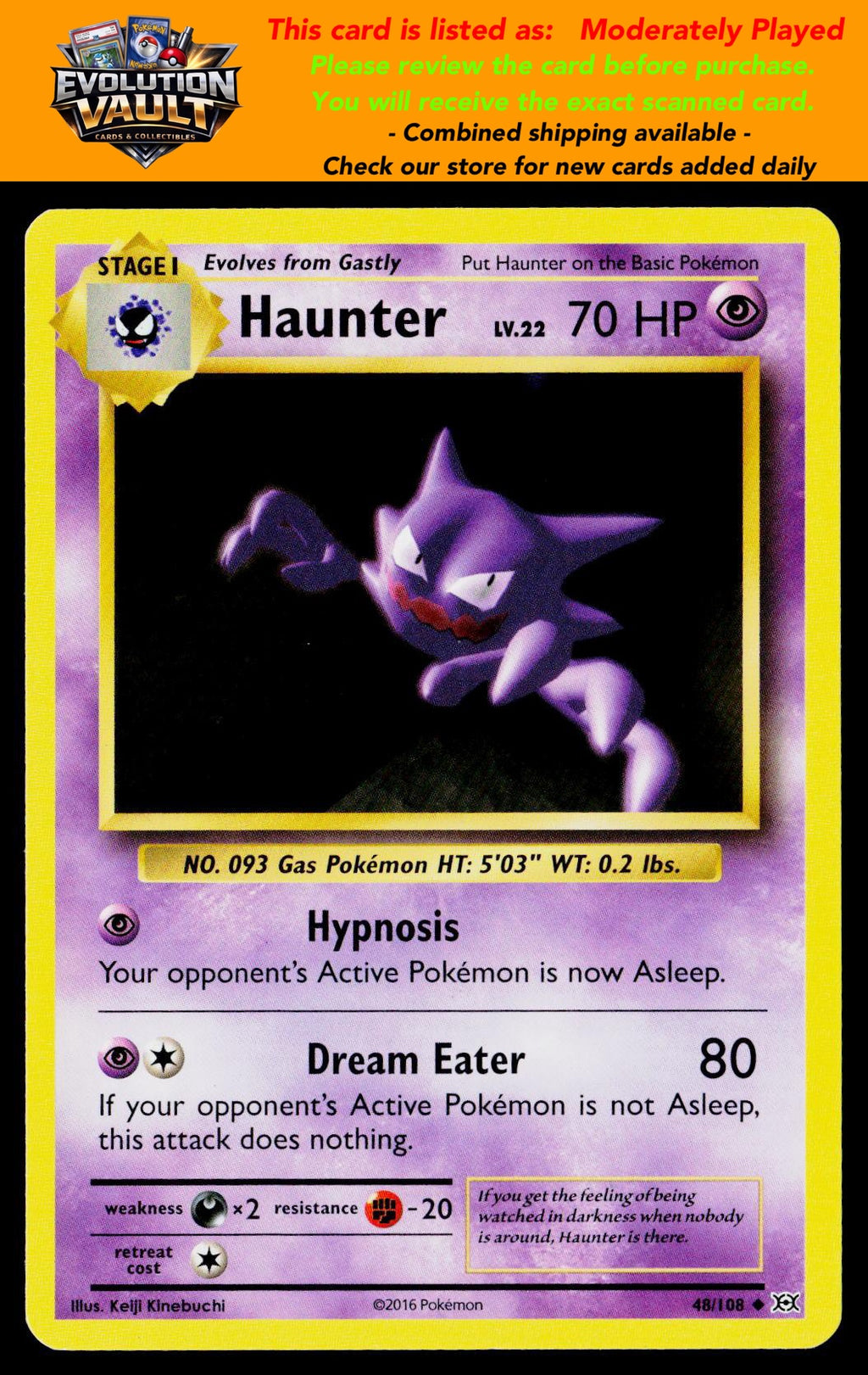 XY - Evolutions #48/108 Haunter (MP)