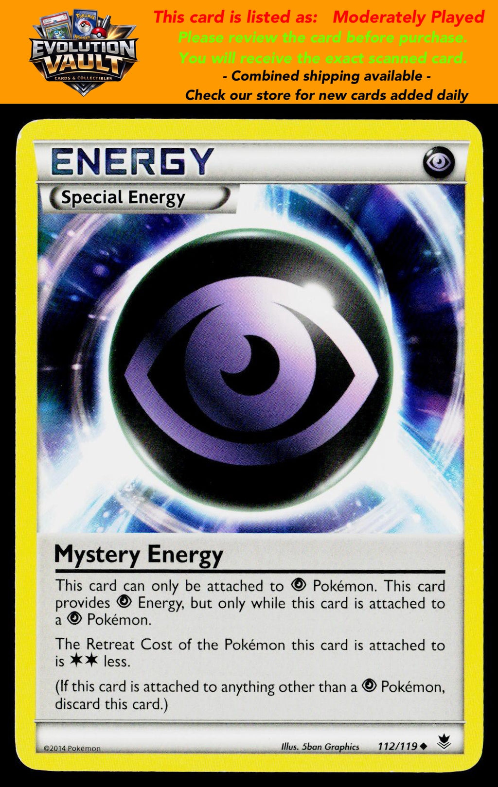 XY - Phantom Forces #112/119 Mystery Energy (MP)