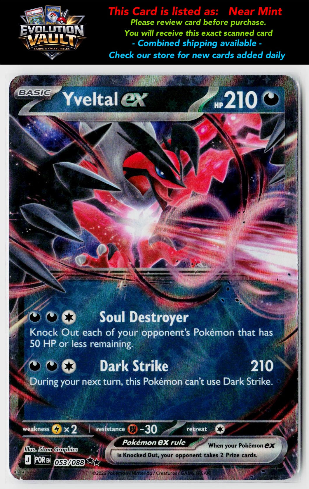 ME03: Perfect Order #053/088 Yveltal ex