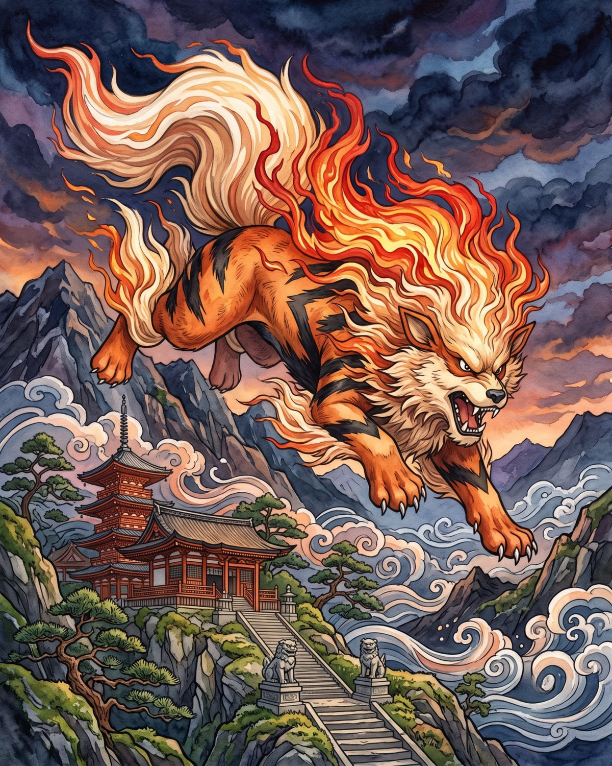 Arcanine JP Art Pokémon Air Freshener