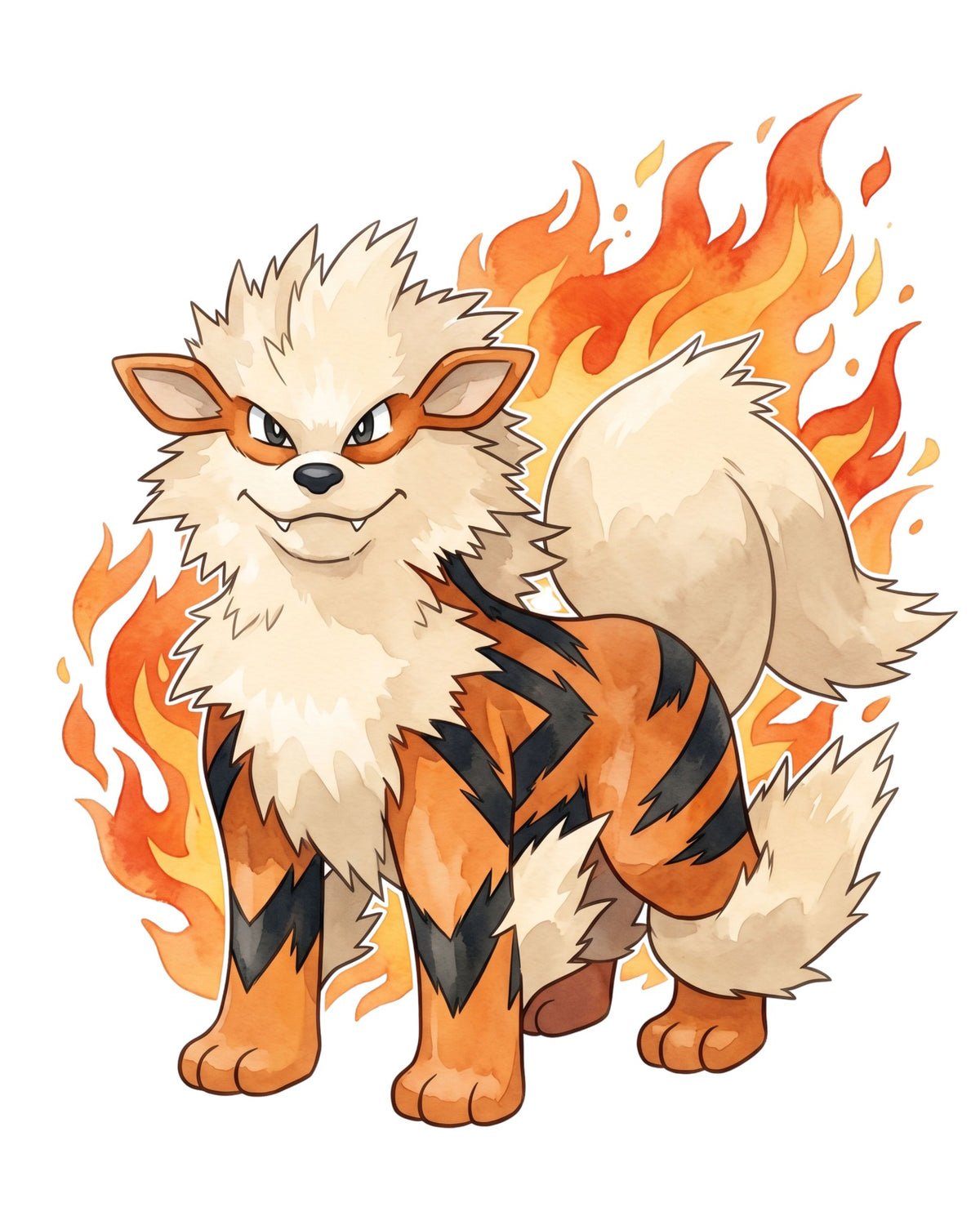 Arcanine White BG Pokémon Air Freshener