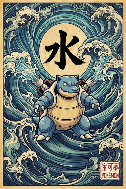 Blastoise JP Wall Art Pokémon air freshener design