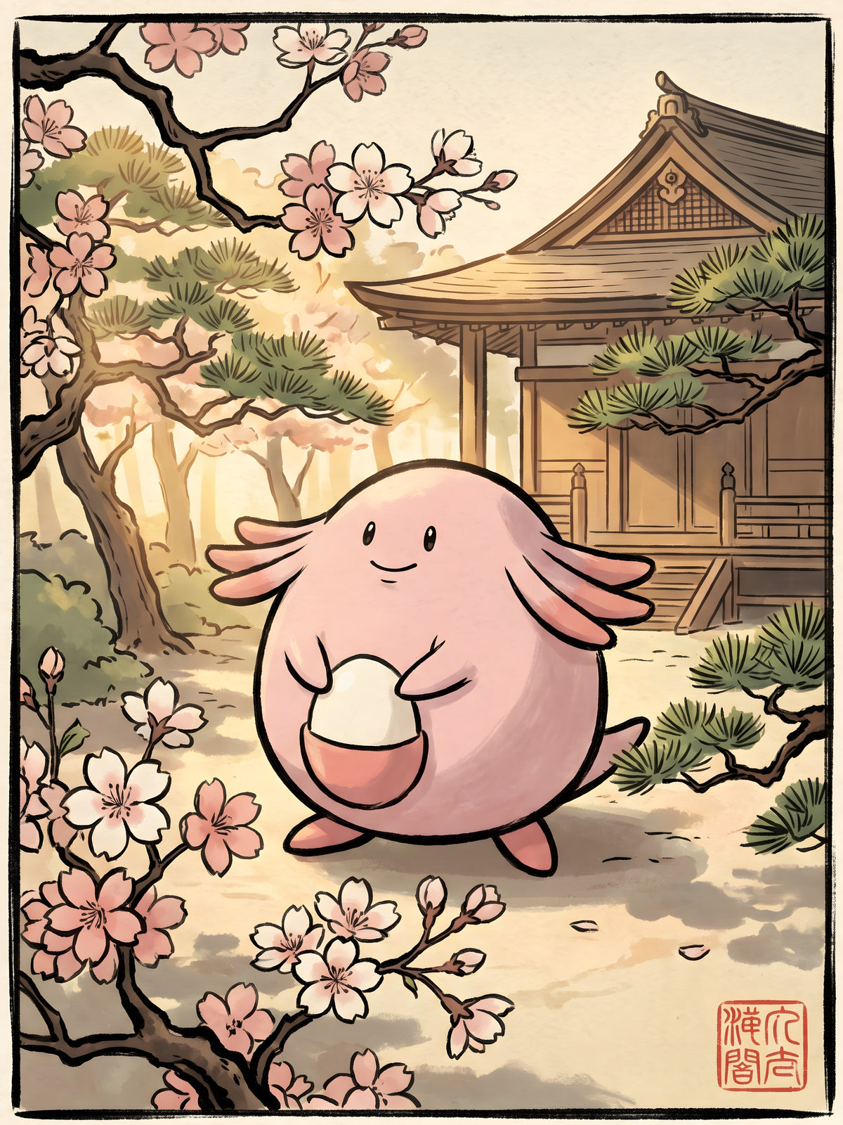 Chansey Pokémon Air Freshener artwork