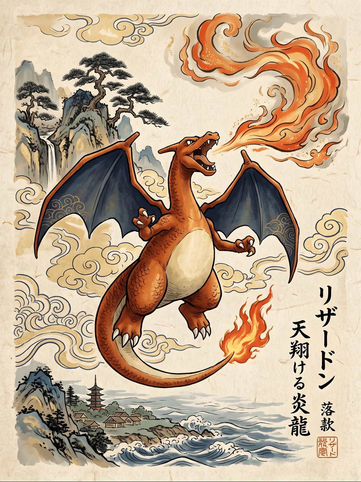 Charizard 2 Pokémon Air Freshener artwork