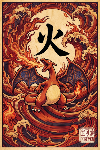 Charizard JP Wall Art Pokémon air freshener design
