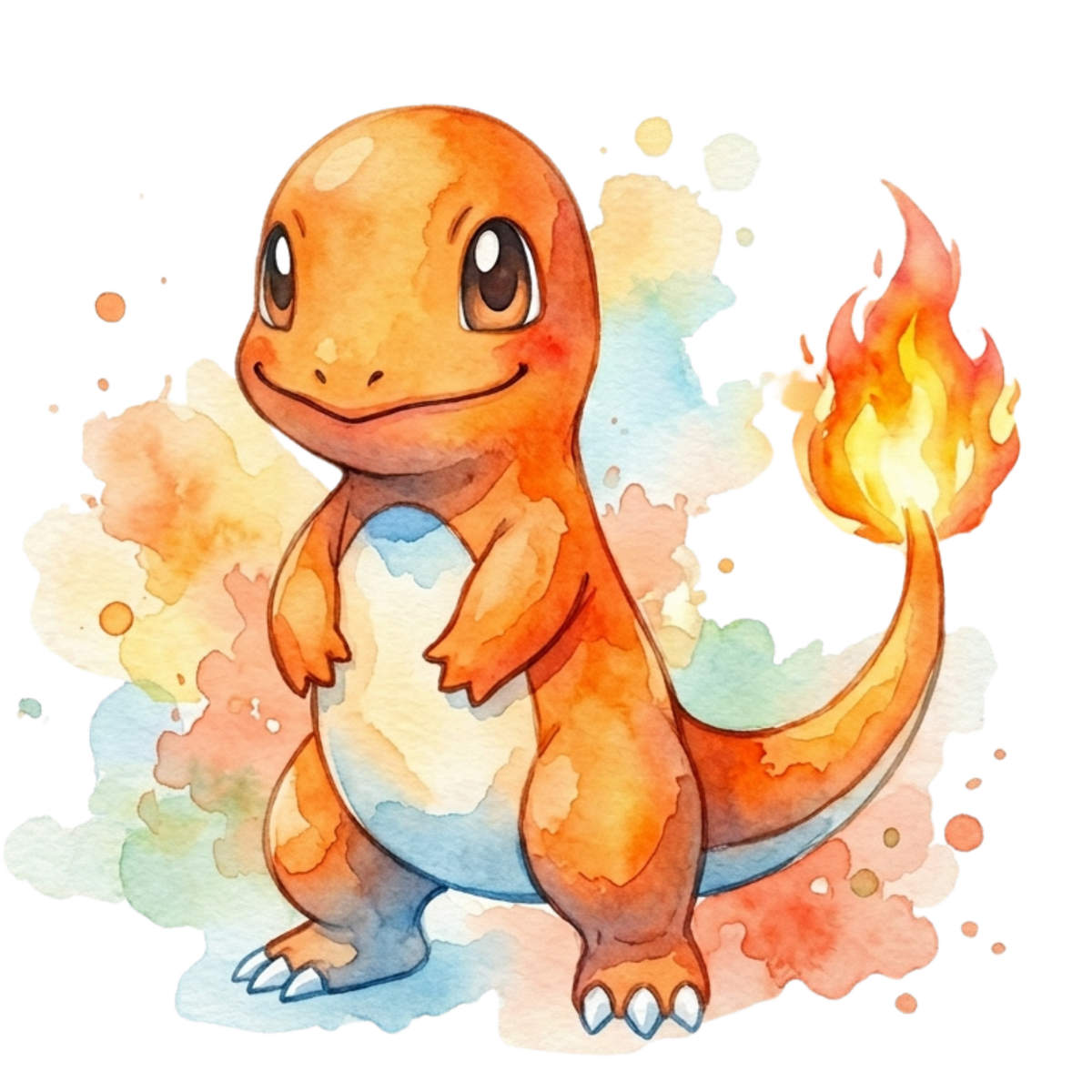 Charmander White BG Pokémon Air Freshener