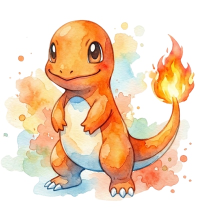 Charmander White BG Pokémon Air Freshener