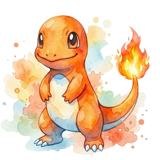 Charmander White BG Pokémon Air Freshener