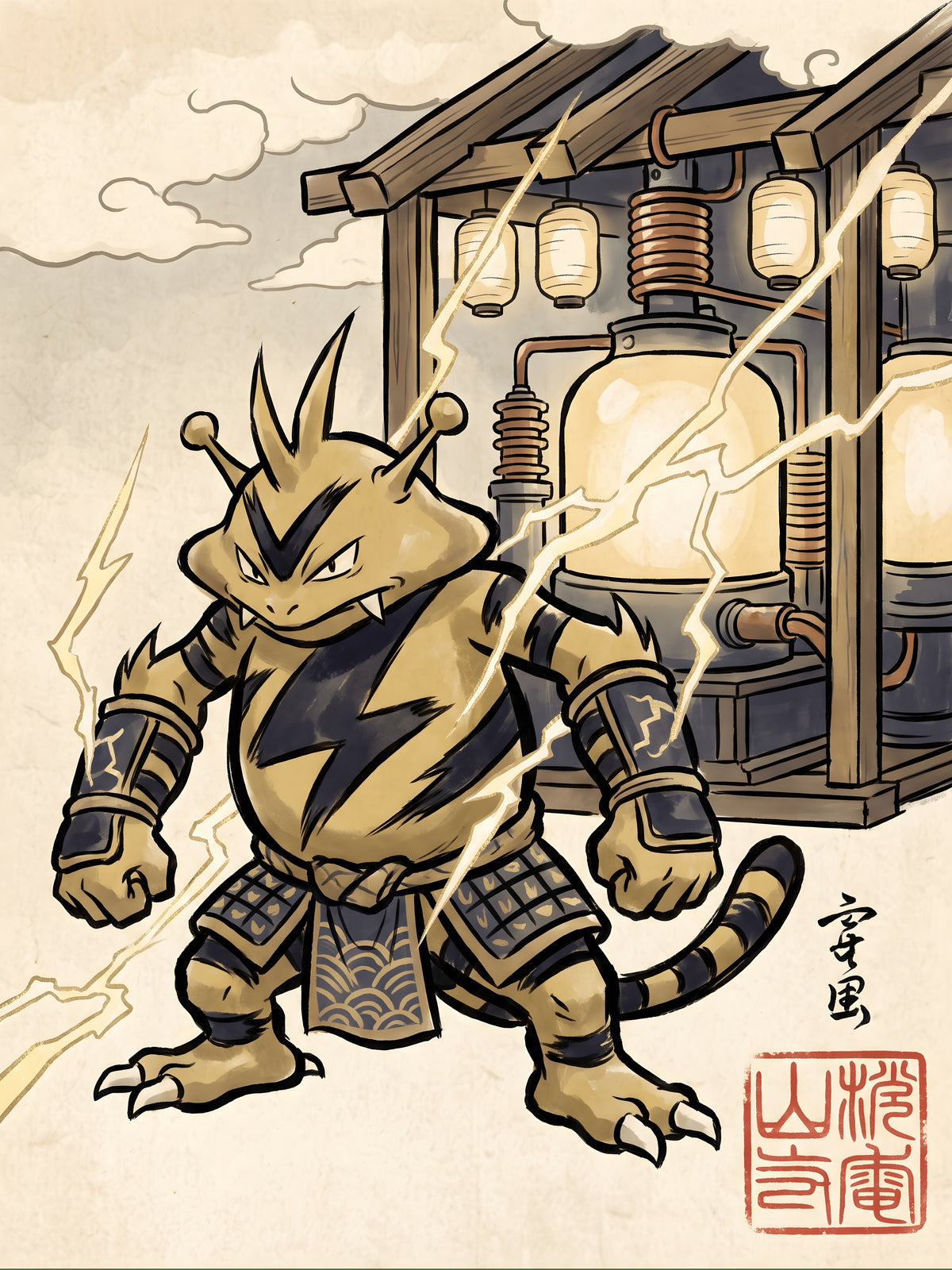 Electabuzz Pokémon Air Freshener artwork