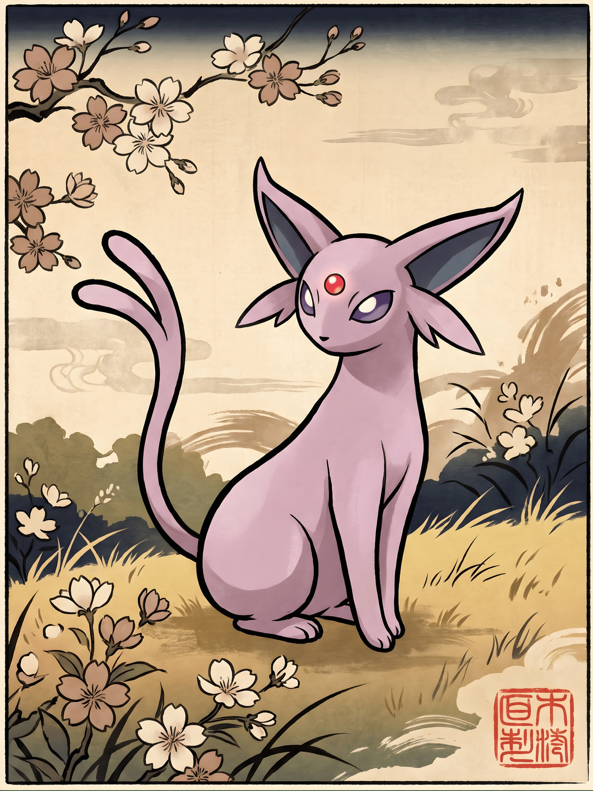 Espeon Pokémon Air Freshener artwork