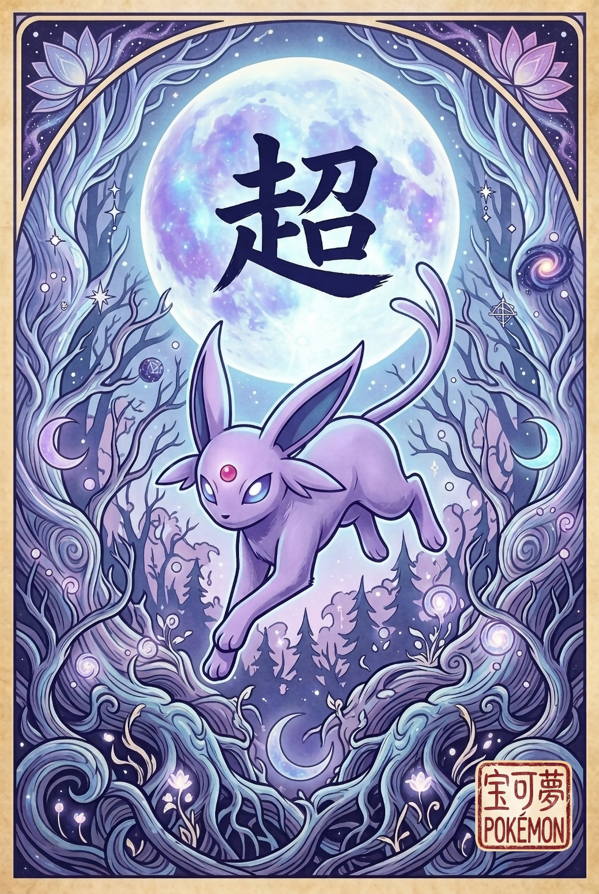 Espeon JP Wall Art Pokémon air freshener design