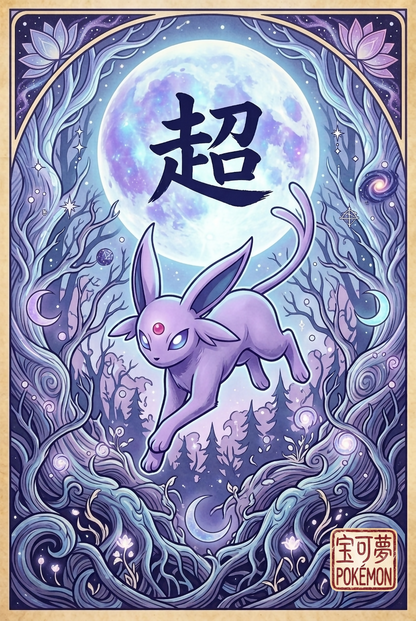 Espeon JP Wall Art Pokémon air freshener design