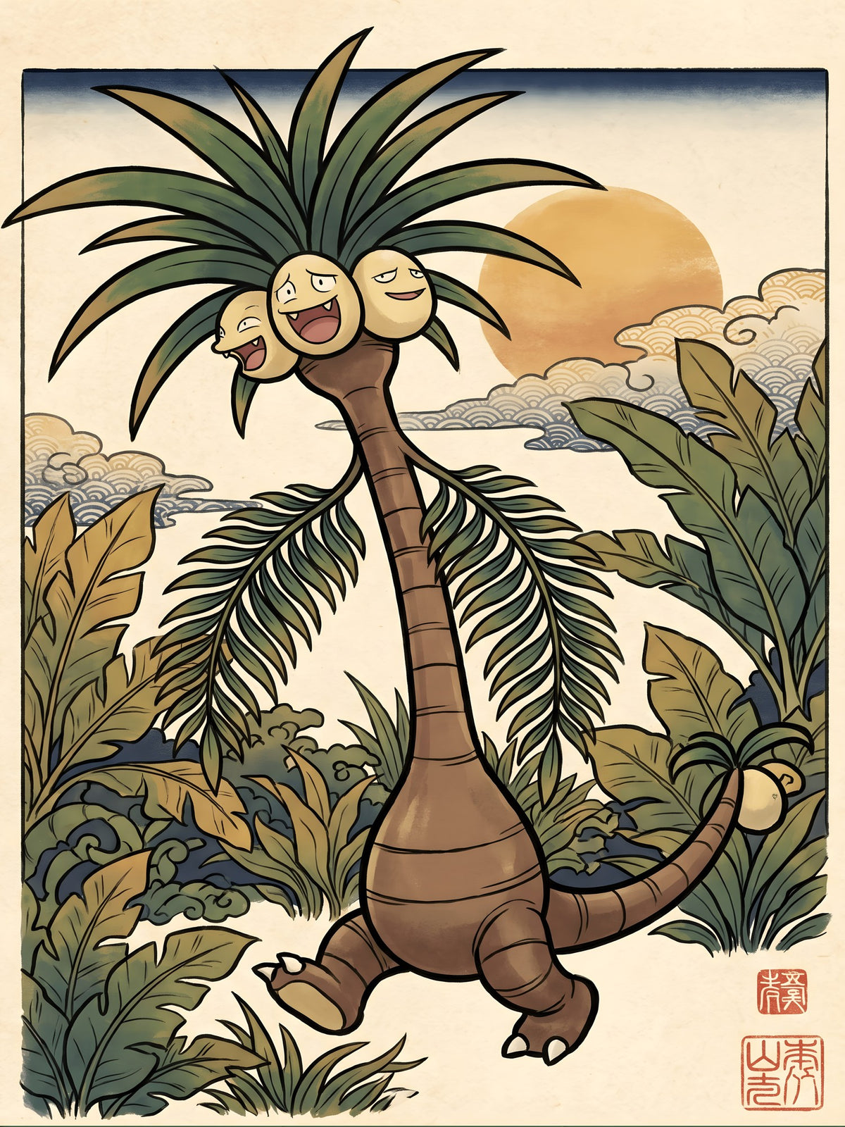 Exeggutor Pokémon Air Freshener artwork