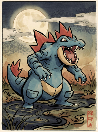 Feraligatr Pokémon Air Freshener artwork