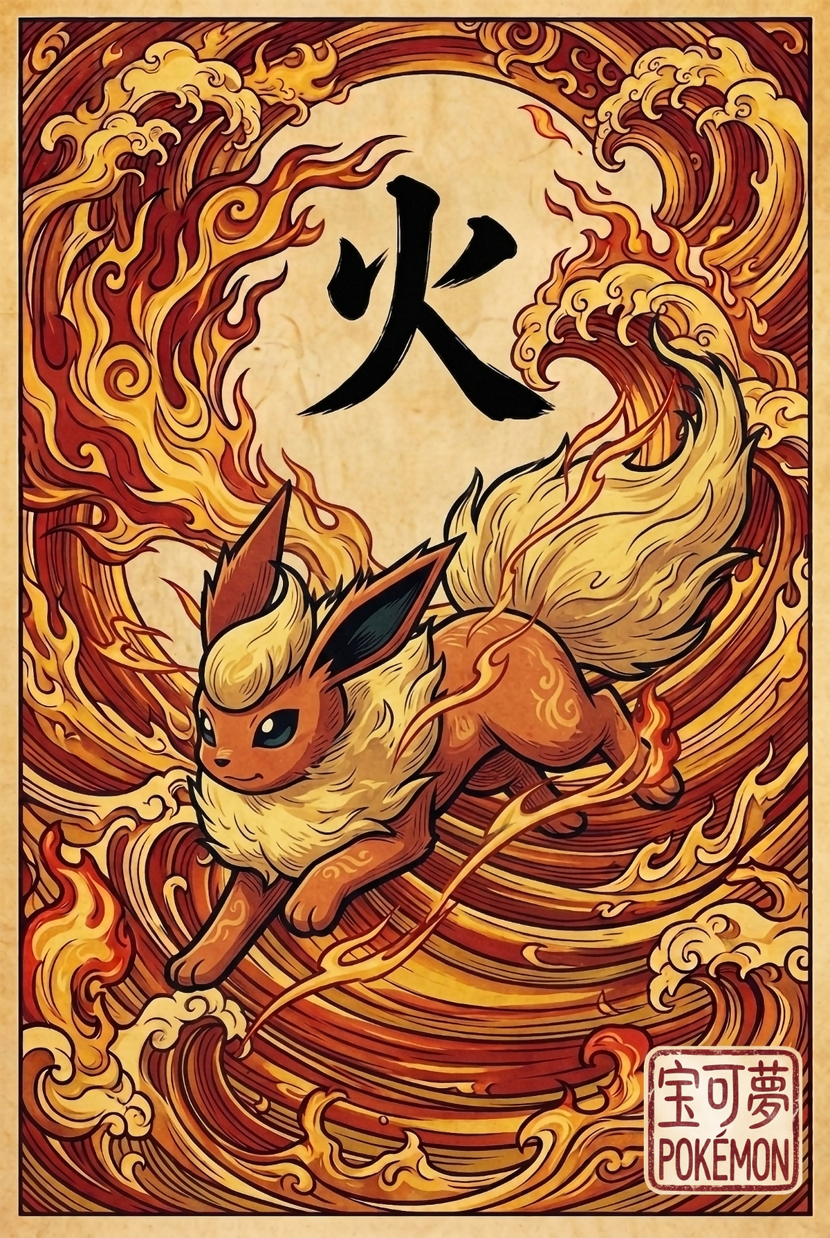 Flareon JP Wall Art Pokémon air freshener design