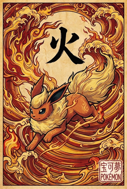 Flareon JP Wall Art Pokémon air freshener design