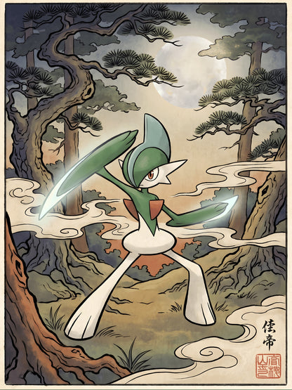 Gallade Pokémon Air Freshener artwork
