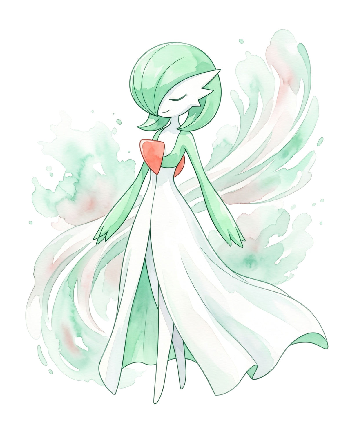 Gardevoir White BG Pokémon Air Freshener