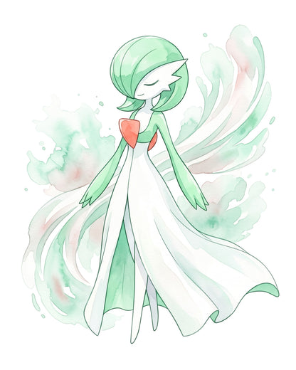 Gardevoir White BG Pokémon Air Freshener
