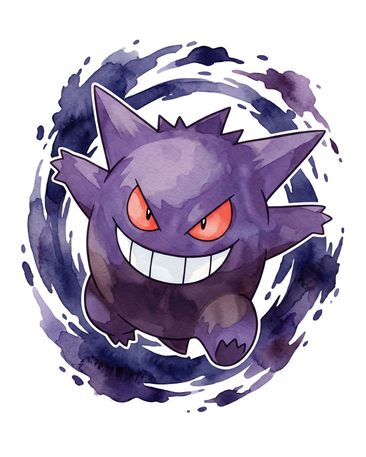Gengar White BG Pokémon Air Freshener