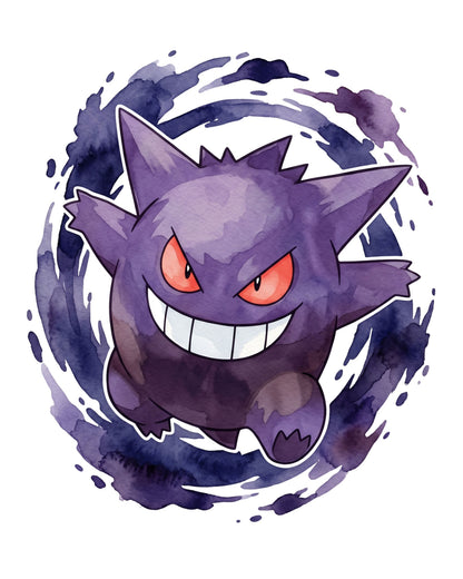 Gengar White BG Pokémon Air Freshener