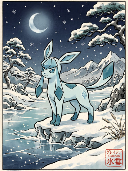 Glaceon Pokémon Air Freshener artwork