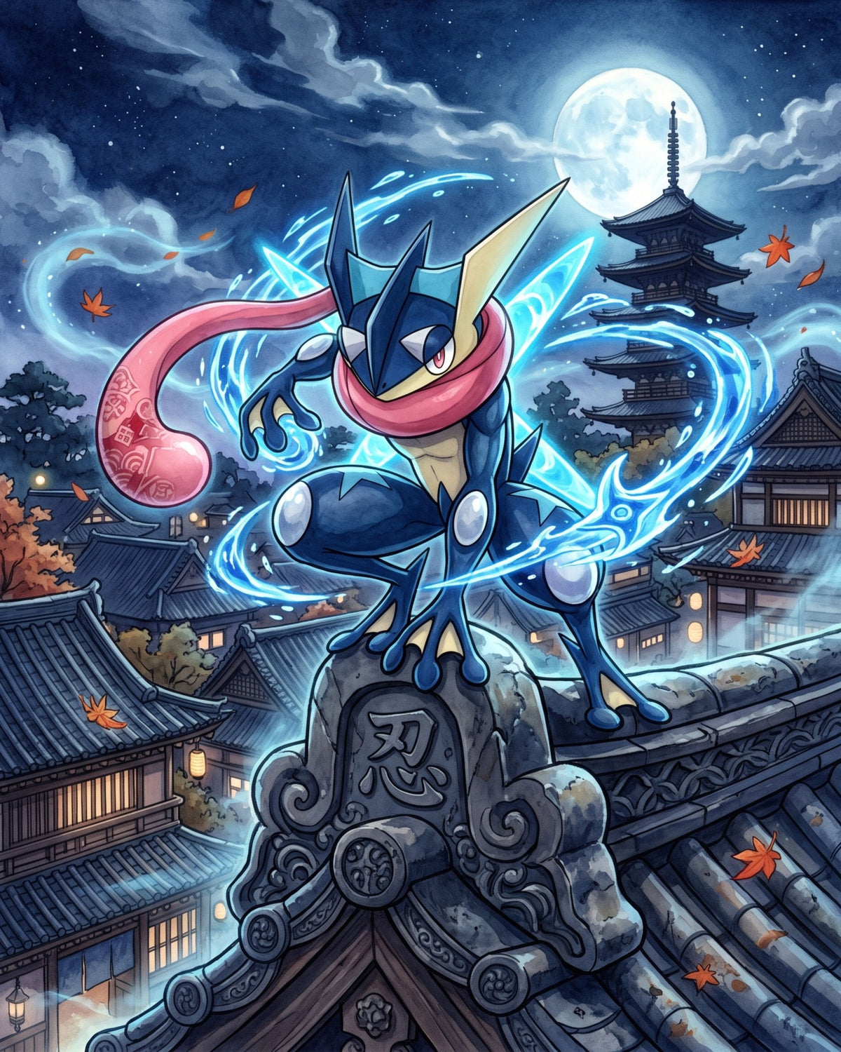 Greninja JP Art Pokémon Air Freshener