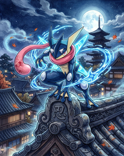 Greninja JP Art Pokémon Air Freshener