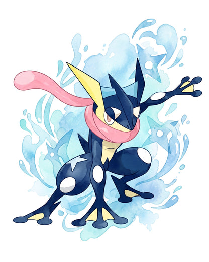 Greninja White BG Pokémon Air Freshener
