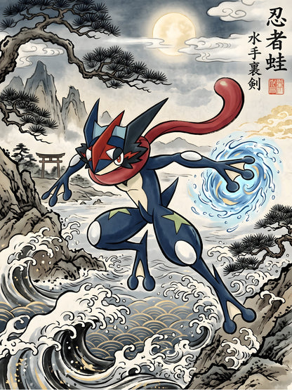 Greninja Pokémon Air Freshener artwork