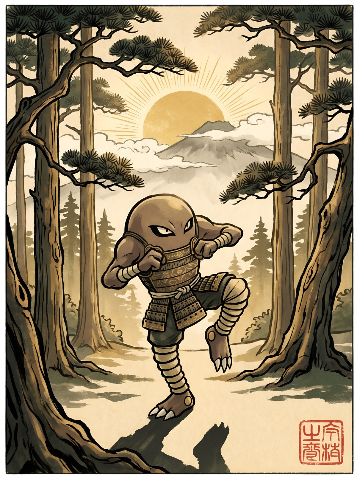 Hitmonlee Pokémon Air Freshener artwork