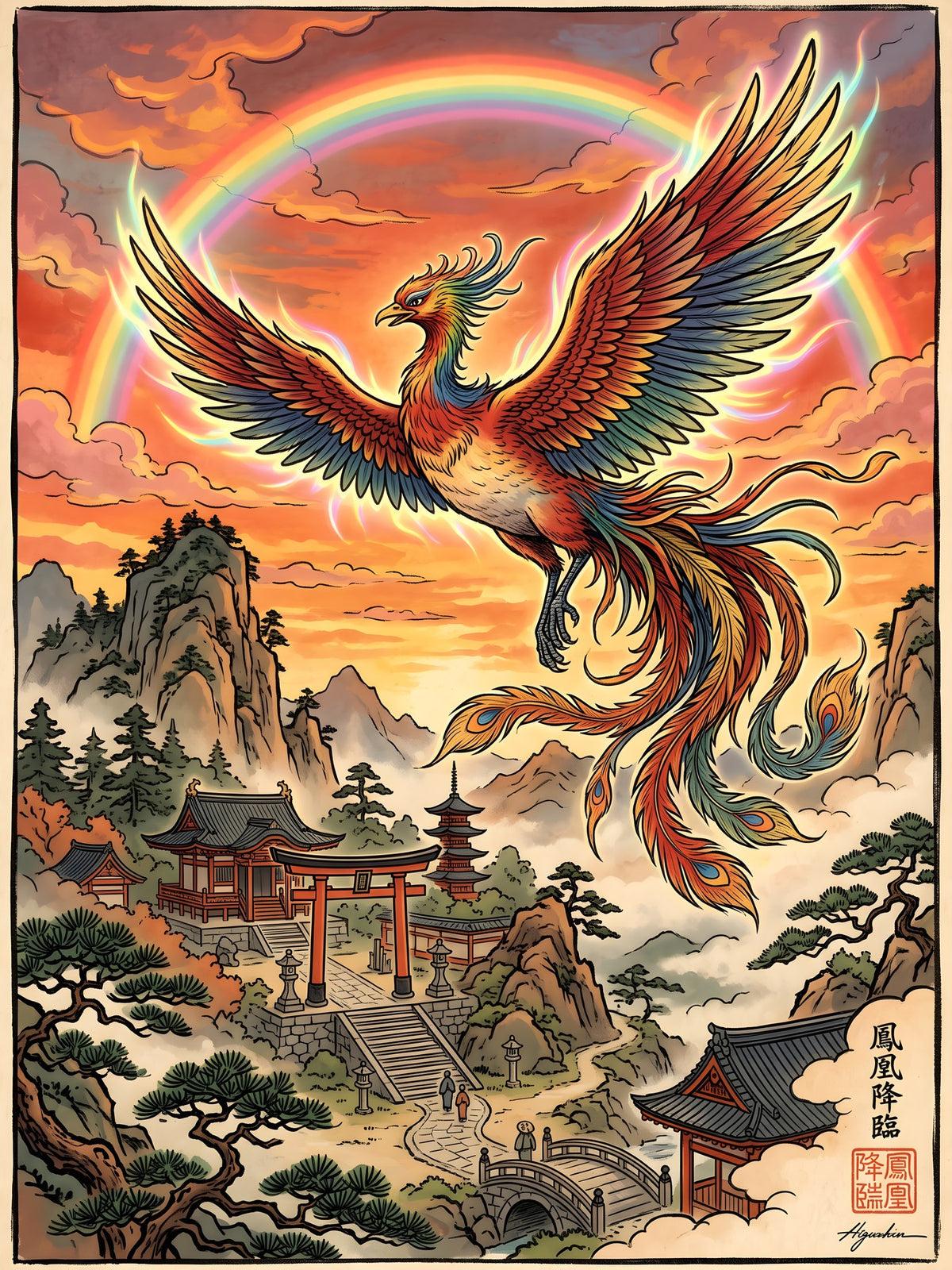 Ho-Oh Pokémon Air Freshener artwork