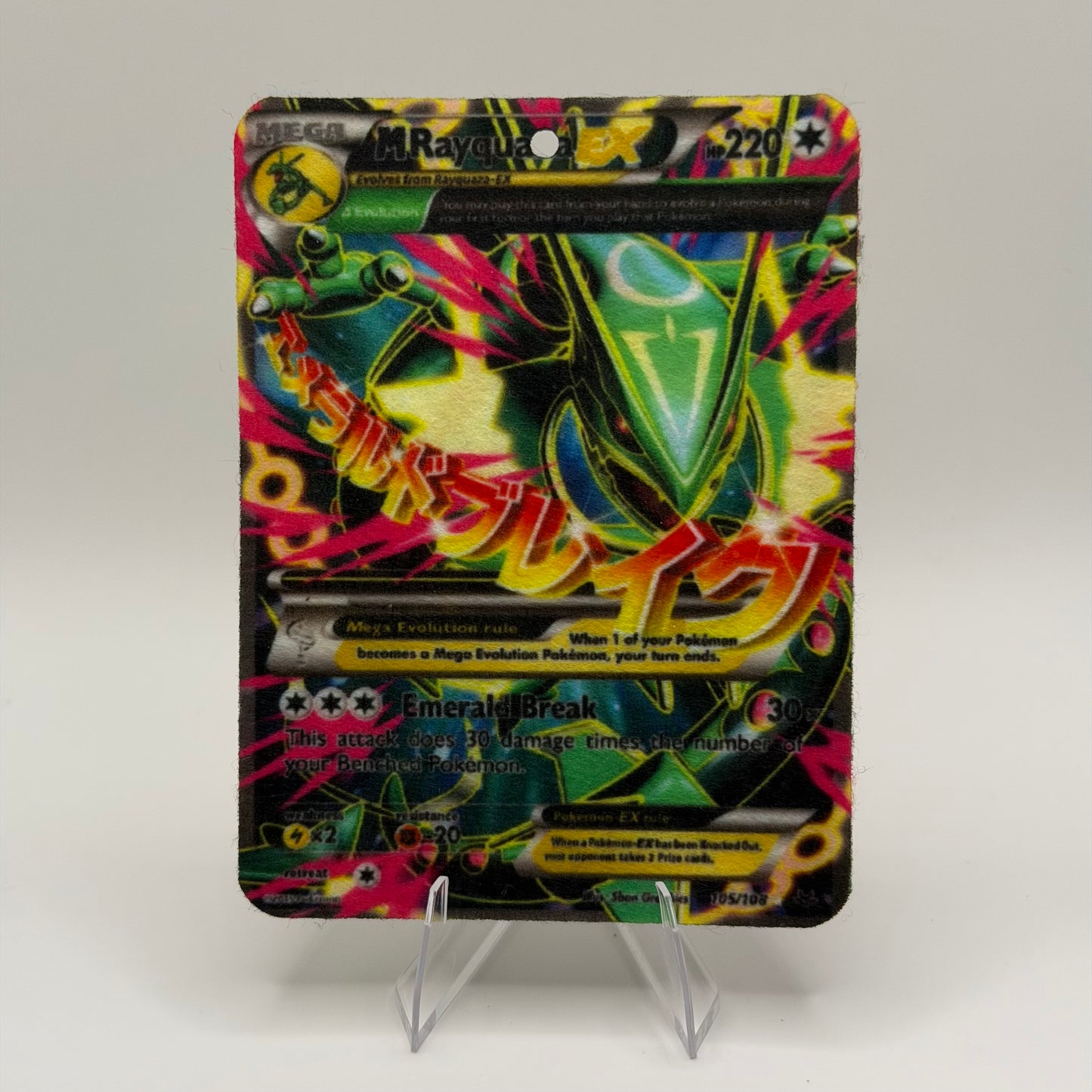 M Rayquaza EX 105/108 - Pokémon TCG Air Fresheners