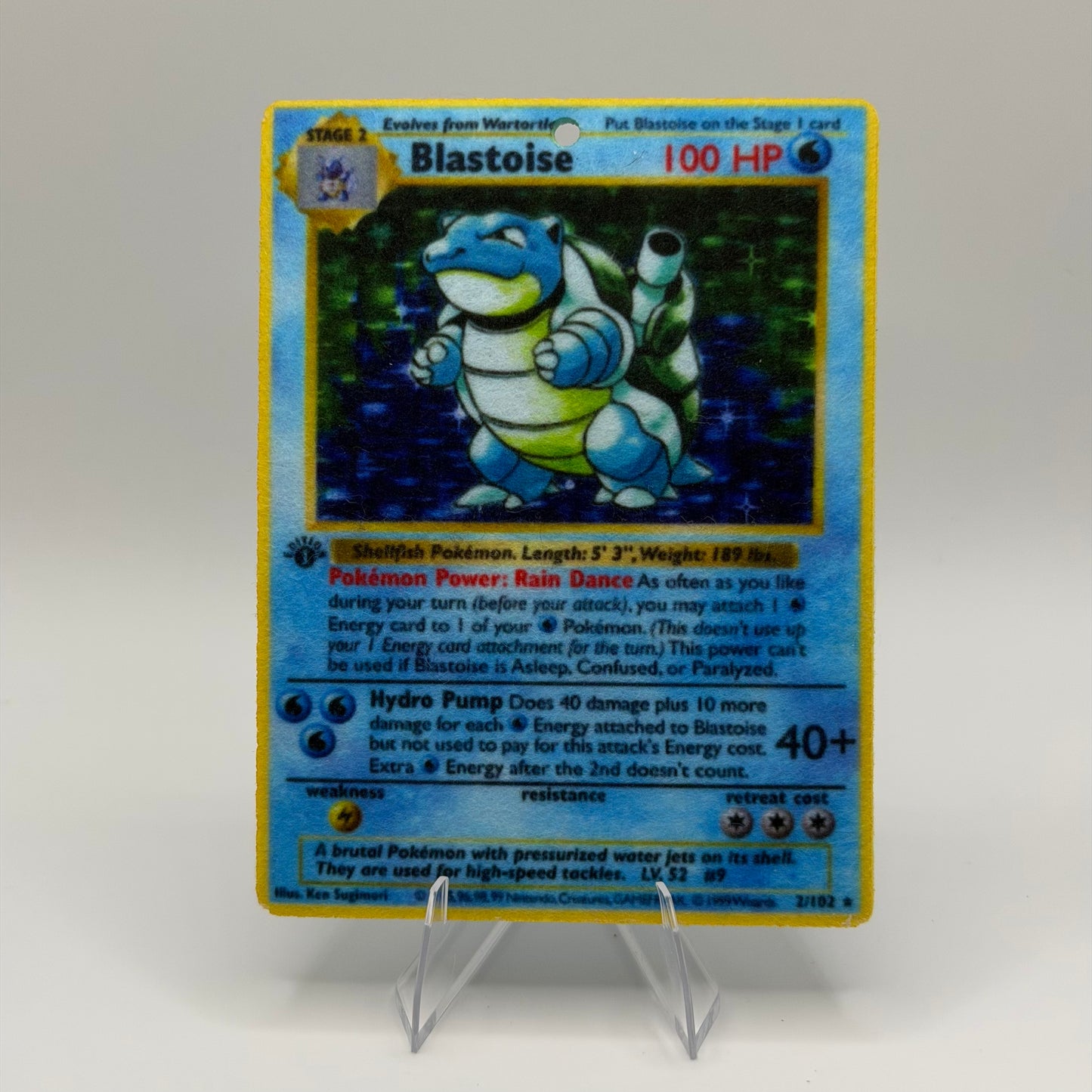 Blastoise 1st Edition 2/102 - Pokémon TCG Air Fresheners