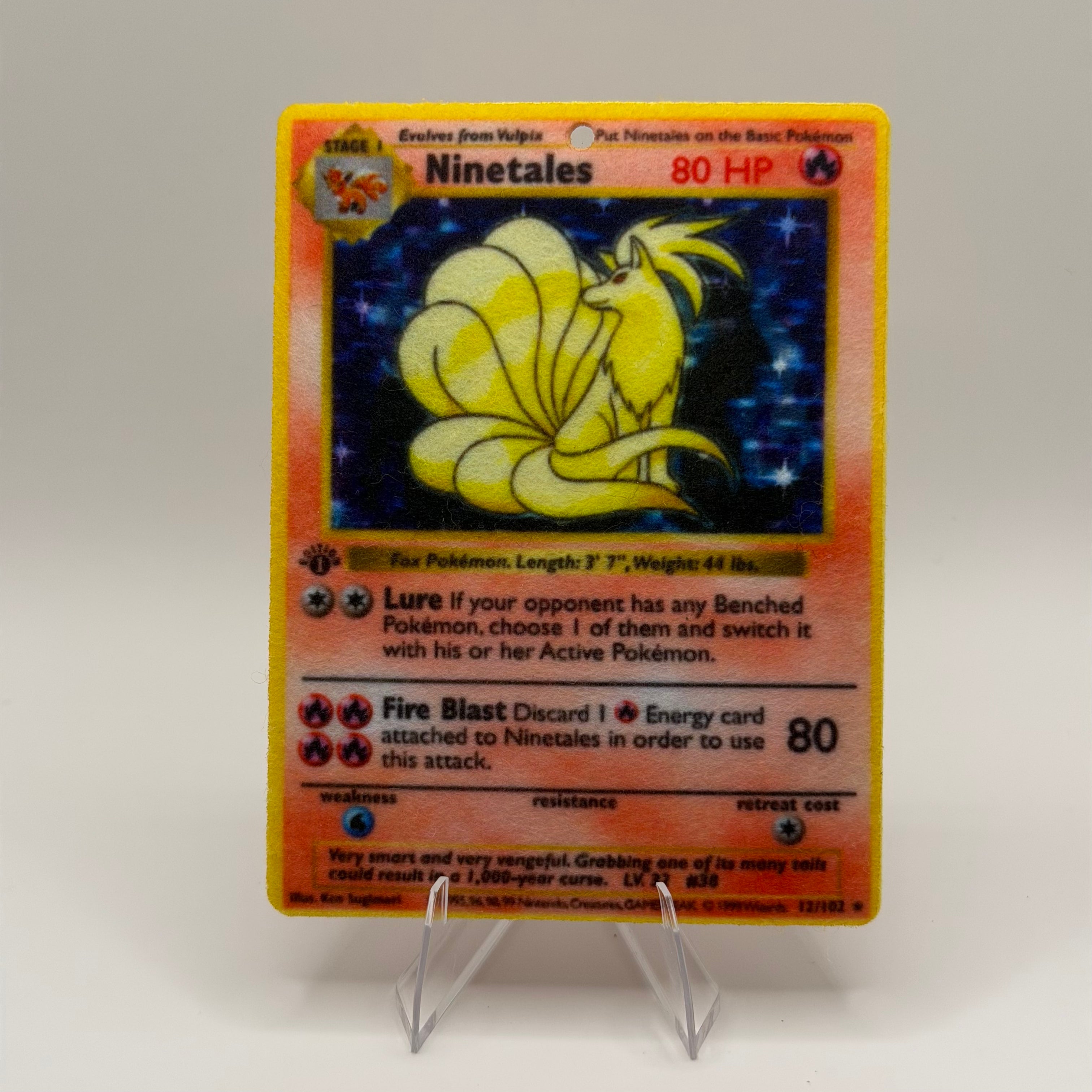 Ninetales 1st Edition - 12/102 - Pokémon TCG Air Fresheners