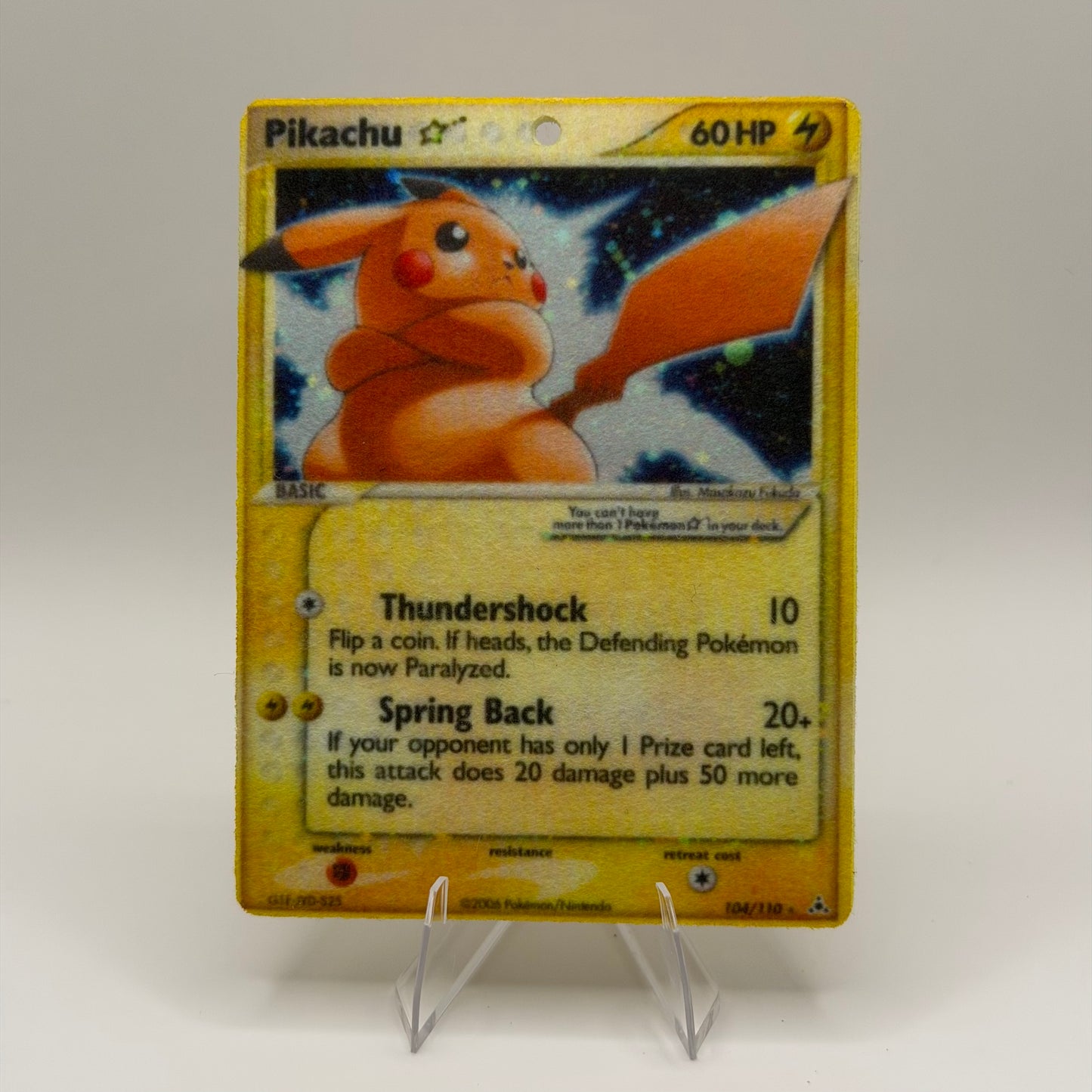 Pikachu Gold Star 104/110 - Pokémon TCG Air Fresheners