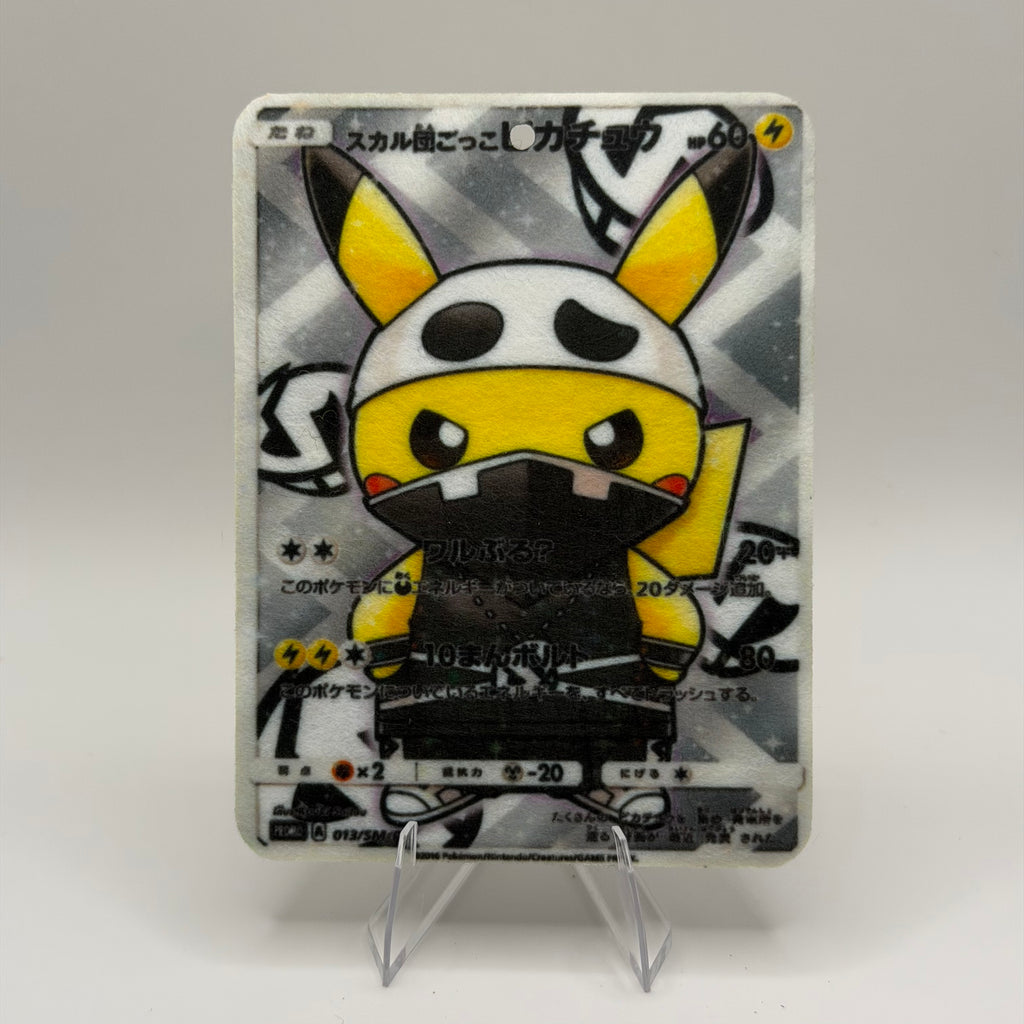 Pretend Team Skull Pikachu (JP) 013/SM-P - Pokémon TCG Air Fresheners
