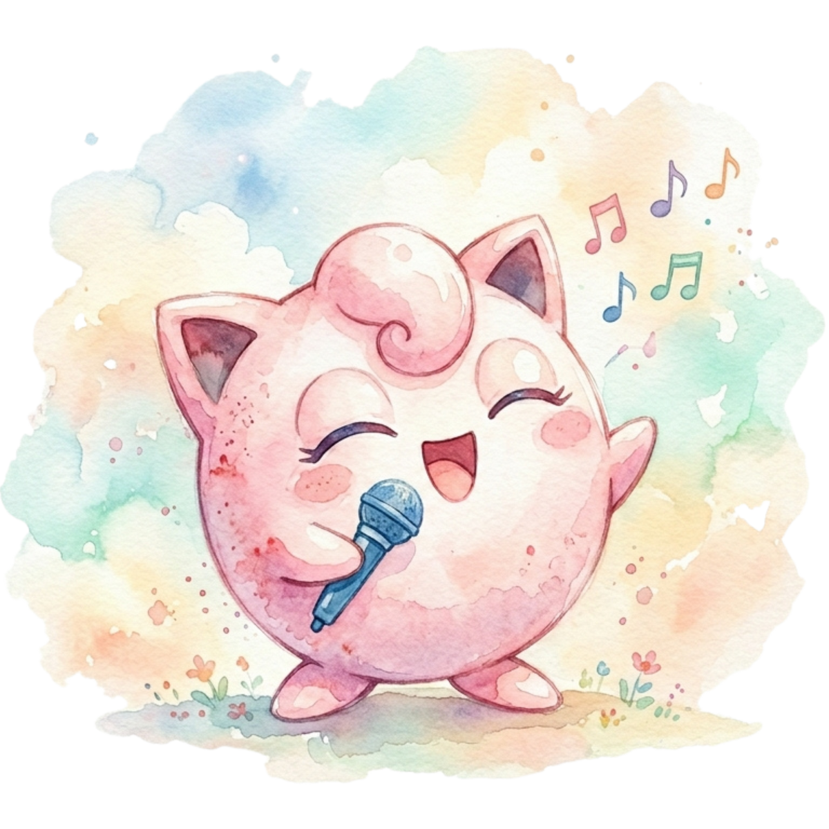 Jigglypuff 2 White BG Pokémon Air Freshener