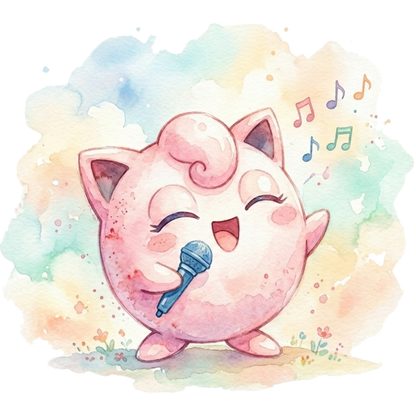 Jigglypuff 2 White BG Pokémon Air Freshener